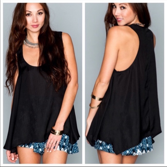 Show Me Your MuMu Tops - Show Me Your Mumu Black Cara Van Top Small